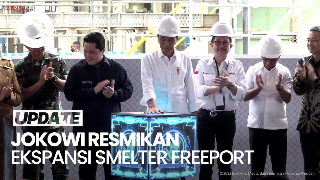 Jokowi Resmikan Ekspansi Smelter Freeport: Produksi Naik Jadi 1,3 Juta Ton