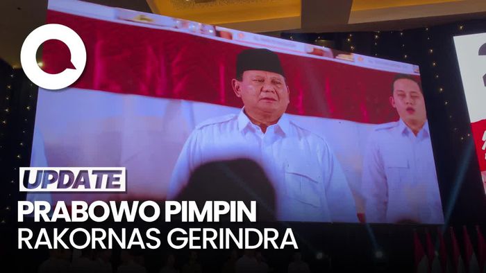 Prabowo Pimpin Rakornas Gerindra Hari Ini, Titiek Soeharto Hadir