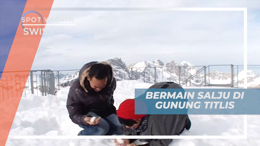 Seru-seruan Bermain Salju di Puncak Gunung Titlis, Swiss
