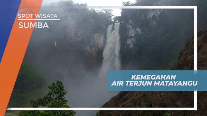 Menikmati Pesona Kemegahan Air Terjun Matayangu di Desa Manurara, Sumba