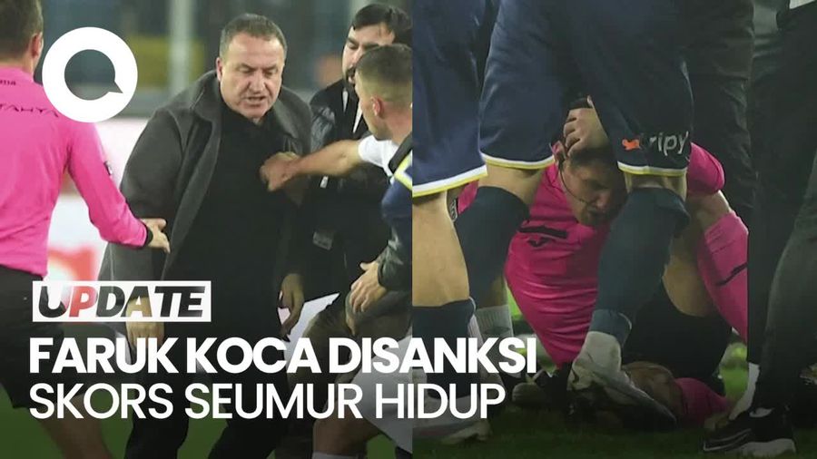 Sanksi Skors Seumur Hidup untuk Presiden Klub Turki yang Bogem Wasit