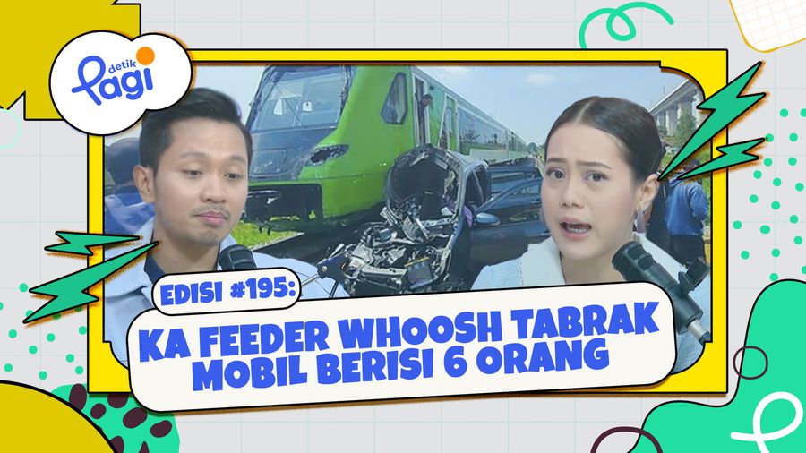 KA Feeder Whoosh Tabrak Mobil Berisi 6 Orang