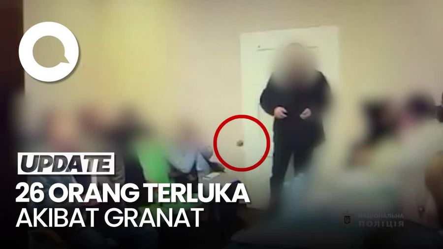 Detik-detik Anggota Dewan di Ukraina Ledakkan Granat saat Rapat