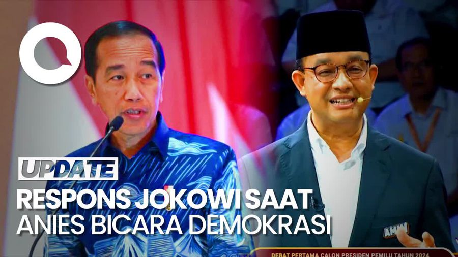 Saat Jokowi Tanggapi Anies soal Indeks Demokrasi RI Turun