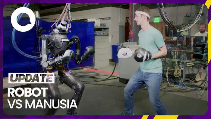 Saat Robot Uji Coba Sparring dengan Manusia