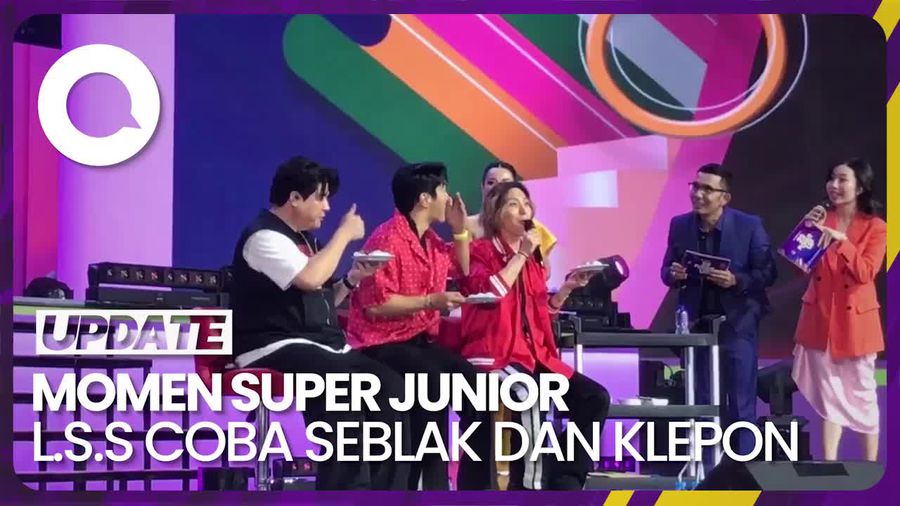 Reaksi Super Junior L.S.S Cobain Seblak dan Klepon