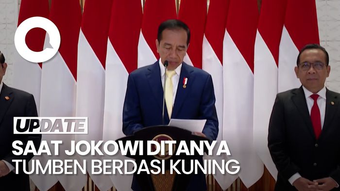 Saat Jokowi Jawab Makna Pakai Dasi Kuning: Masa Nggak Tahu?