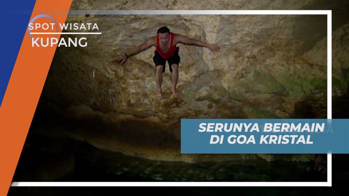 Menikmati Segarnya Air Kolam Goa Kristal yang Super Duper Jernih Bak Kaca, Kupang