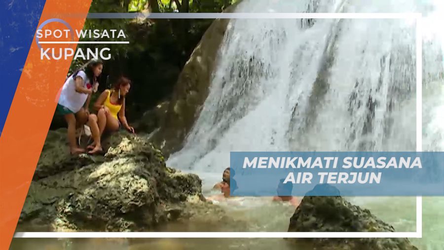 Hilangkan Penat, Menikmati Suasana Sejuk Segar Alami Air Terjun Oenesu, Kupang