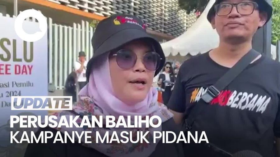 Bawaslu soal Perusakan Baliho Kampanye: Ini Pidana Pemilu