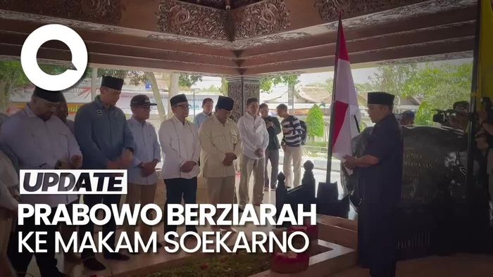 Prabowo Ziarah ke Makam Soekarno: Beliau Proklamator-Pejuang, Kita Hormati