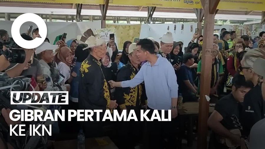 Reaksi Gibran yang Baru Pertama Kali Menginjak IKN