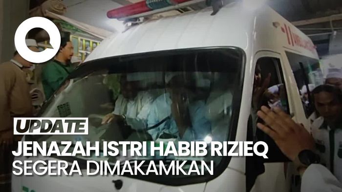 Jenazah Istri Habib Rizieq Dibawa ke Megamendung untuk Dimakamkan