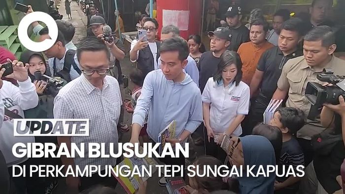 Gibran Blusukan di Pontianak, Warga Minta Teruskan Perjuangan Jokowi