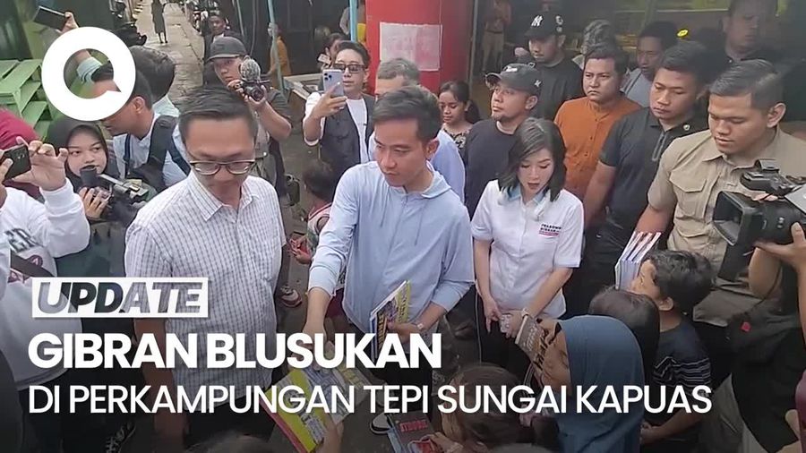 Gibran Blusukan di Pontianak, Warga Minta Teruskan Perjuangan Jokowi