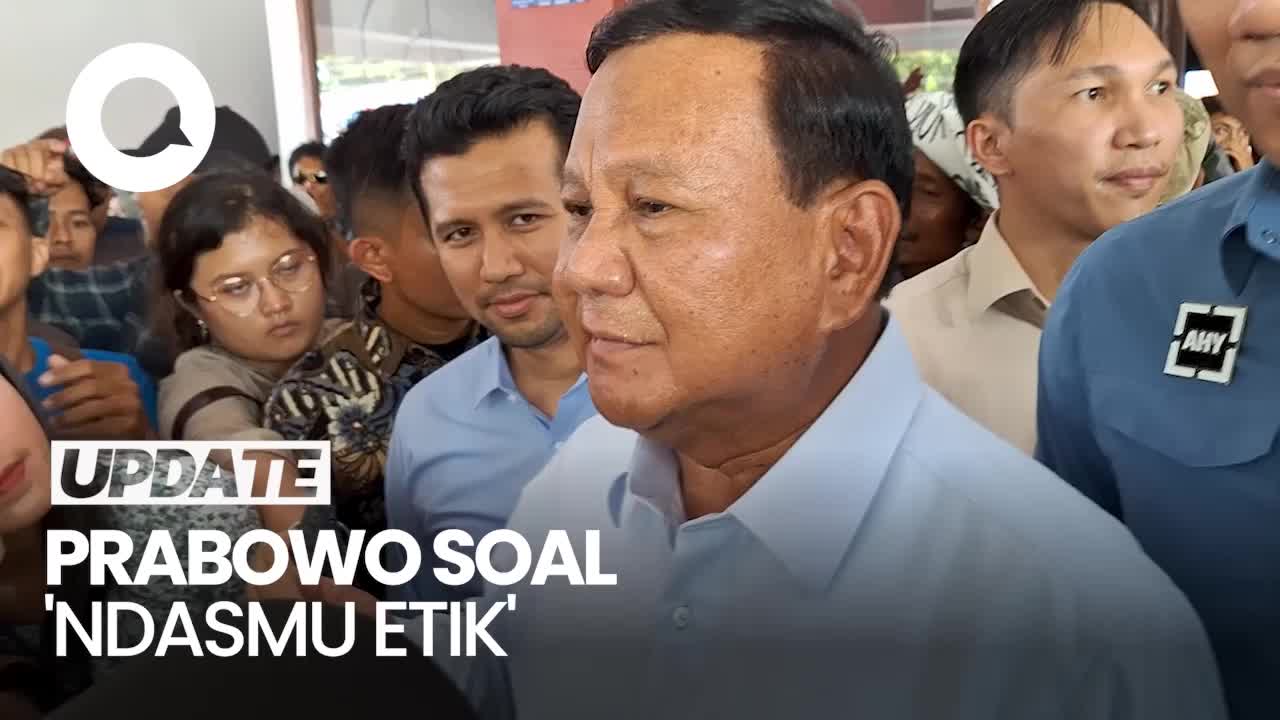 Prabowo Buka Suara Soal Heboh 'Ndasmu Etik'