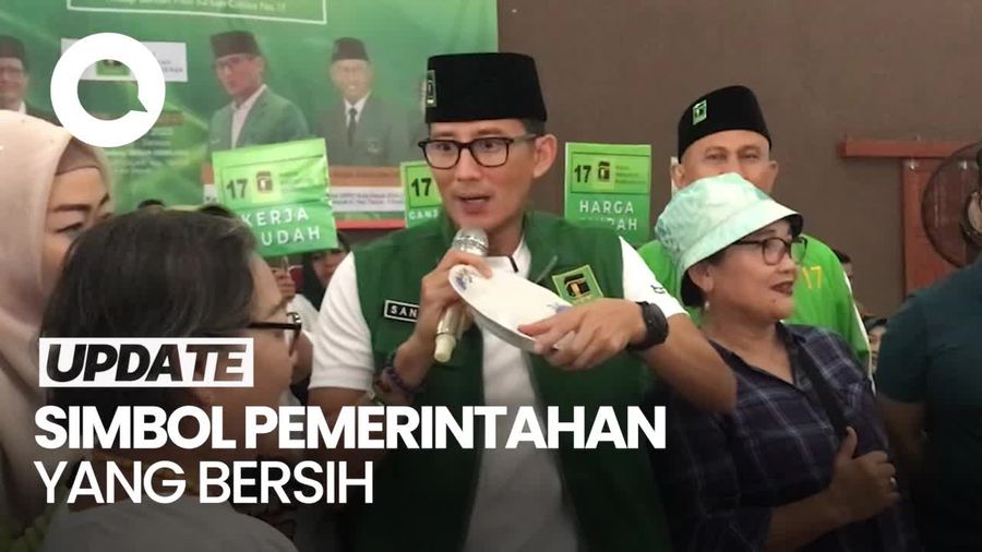Canda Sandiaga Uno Sebut PPP Partai Para Pencuci Piring