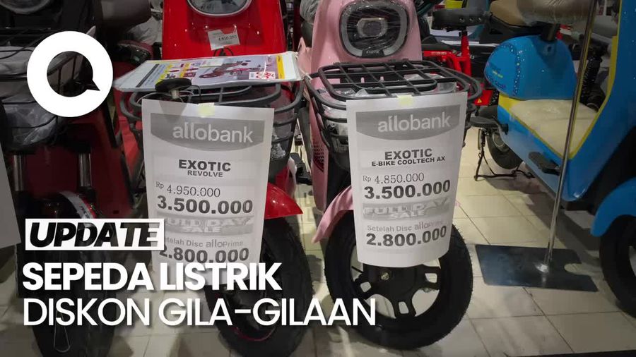 Diskon Besar! Sepeda Listrik Cuma Rp 2 Jutaan di Transmart Full Day Sale
