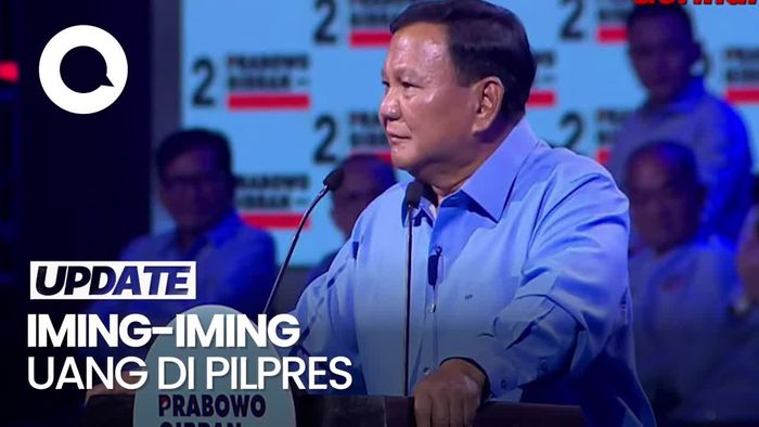 Singgung soal Politik Uang, Prabowo: Pilihlah Sesuai Hatimu