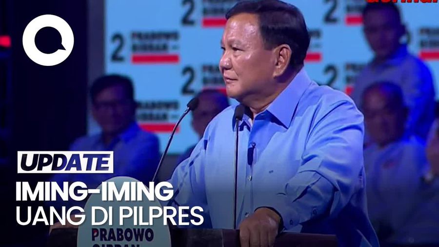 Singgung soal Politik Uang, Prabowo: Pilihlah Sesuai Hatimu