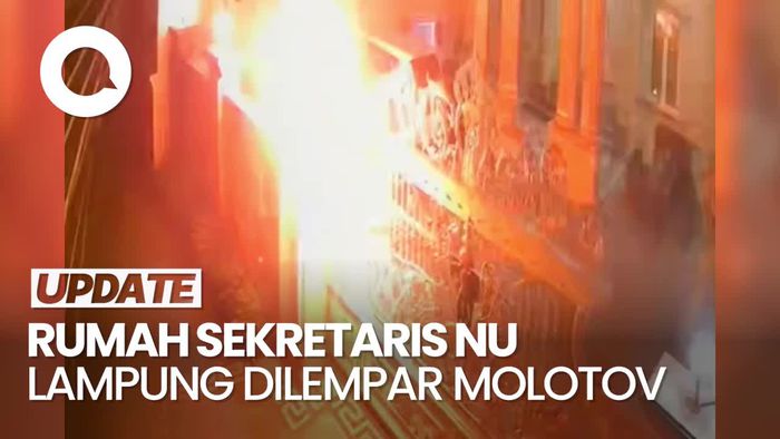 Detik-detik Rumah Sekretaris NU Lampung DIlempar Molotov oleh OTK