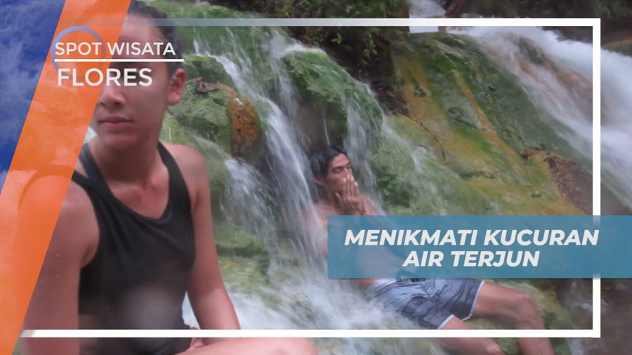 Merasakan Pijatan Alami Air Terjun Mengeruda Flores 