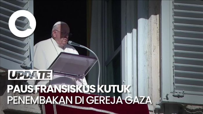 Paus Fransiskus soal Warga Sipil Ditembak Israel di Gereja Gaza: Itu Terorisme