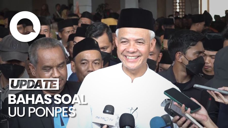 Ganjar di Ponpes Watucongol Magelang: Dulu Bicara Jateng, Sekarang Indonesia