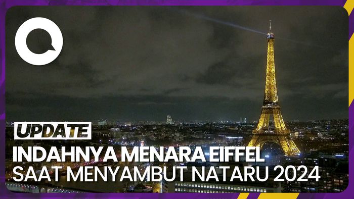 Keindahan Menara Eiffel Jelang Liburan Natal dan Tahun Baru 2024