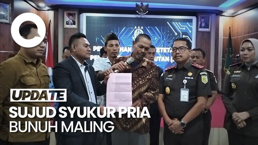 Tangis Haru Pembunuh Maling di Serang Terima Penghentian Penuntutan