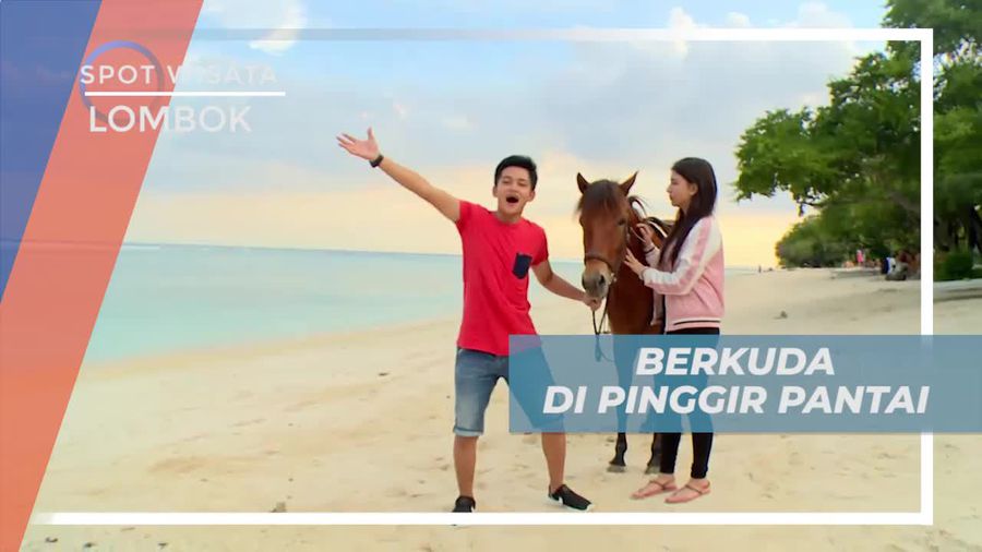 Kesan Indah dan Romantis Berkuda Menyusuri Pantai Gili Trawangan Lombok 
