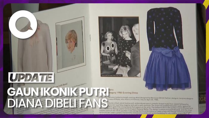 Gaun Ikonik Putri Diana Laku Rp 17,8 M di Pelelangan AS