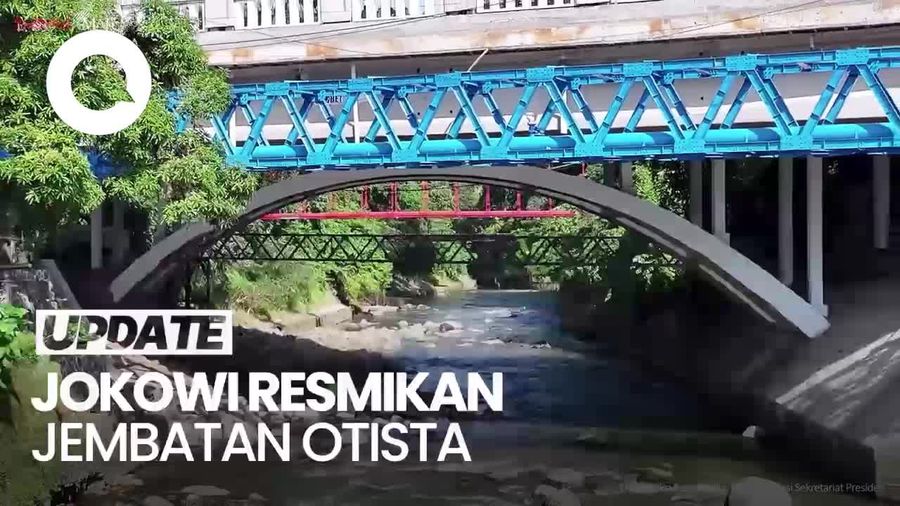 Jembatan Otista Bogor Diresmikan Jokowi Seusai Direvitalisasi