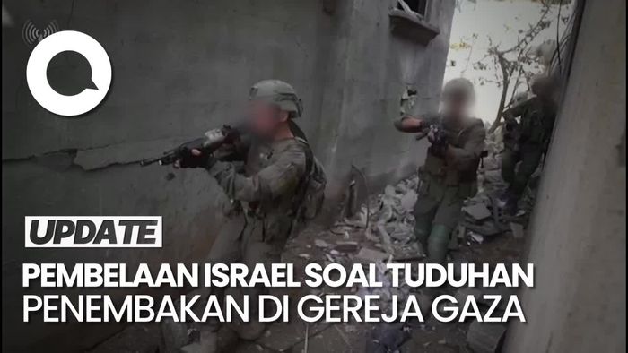 Tepisan Israel soal Tembak Warga Sipil di Gereja Gaza