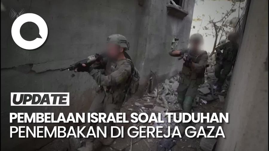 Tepisan Israel soal Tembak Warga Sipil di Gereja Gaza