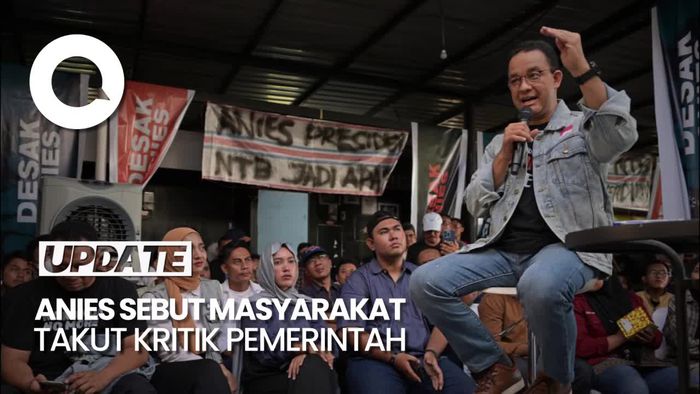 Anies Sebut Masyarakat Takut Kritik Pemerintah, Ada yang Mengancam