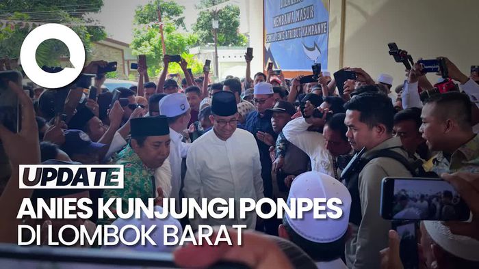 Sambangi Ponpes Al-Aziziyah Lombok, Anies Disambut Selawat Asyghil