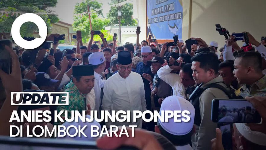 Sambangi Ponpes Al-Aziziyah Lombok, Anies Disambut Selawat Asyghil