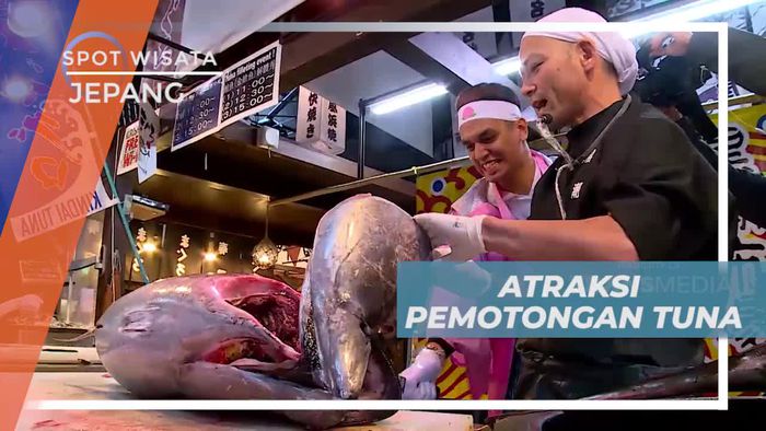 Melihat Atraksi Pemotongan Ikan Tuna di Pasar Wakayama Jepang