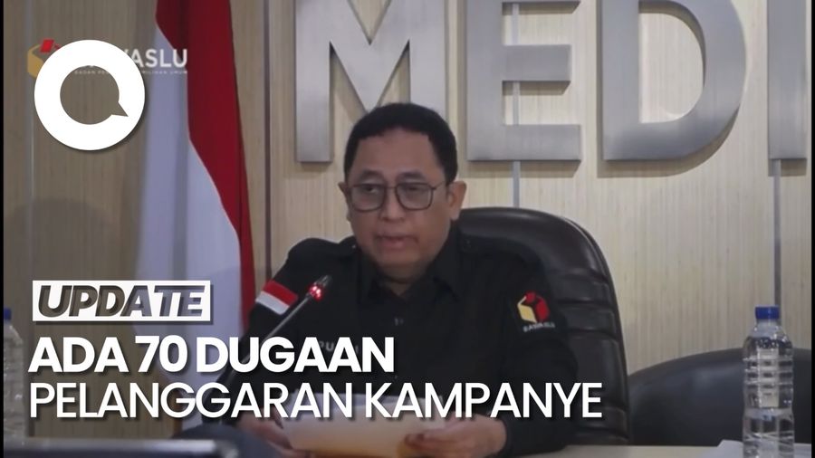 Bawaslu Telah Tangani 70 Dugaan Pelanggaran Selama Masa Kampanye