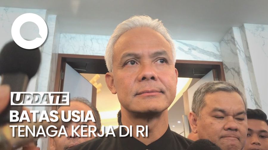 Ganjar Bakal Kaji Persoalan Batas Usia Tenaga Kerja di RI