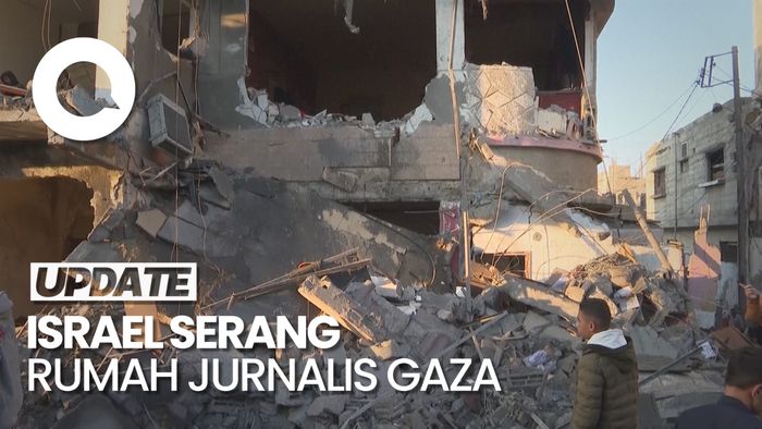 Israel Serang Rumah Jurnalis di Gaza, 28 Orang Tewas