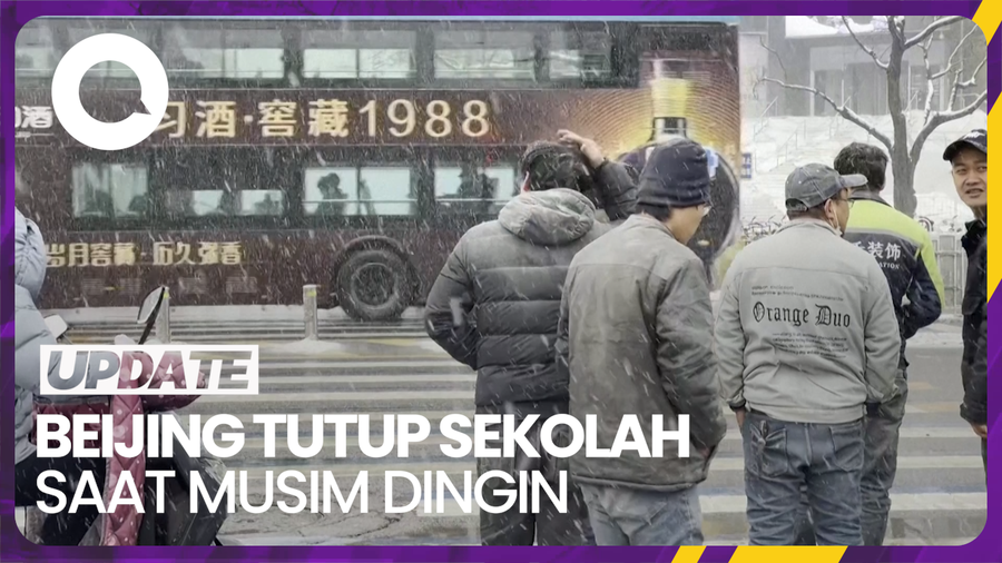 Sekolah di Beijing Tutup Sementara Imbas Badai Salju