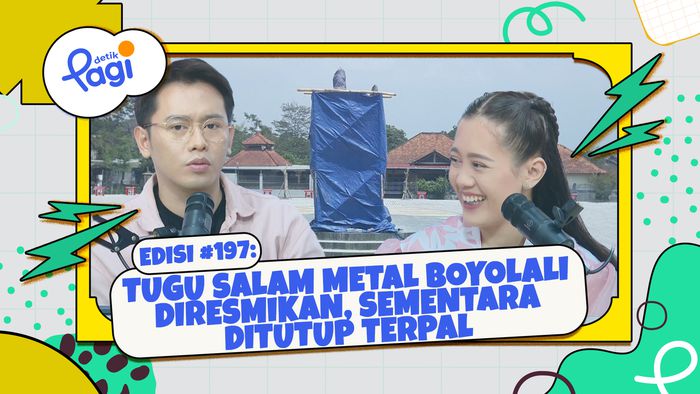 Tugu Salam Metal Boyolali Diresmikan, Sementara Ditutup Terpal