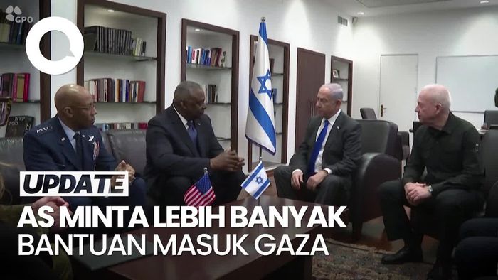 Menhan AS Temui Netanyahu, Bujuk Israel Kurangi Agresi di Gaza