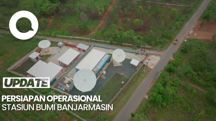 Persiapan Operasional Stasiun Bumi Banjarmasin