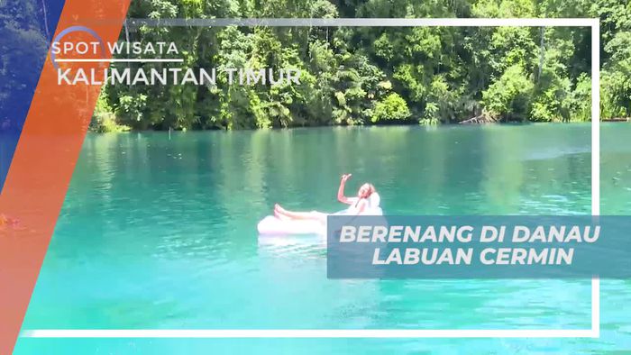 Berenang Menembus Kejernihan Air di Danau Labuan Cermin Berau