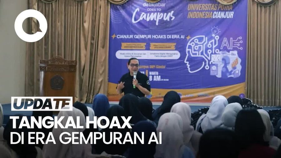 detikJabar Goes To Campus, Ajak Mahasiwa Cianjur Tangkal Hoax di Era AI