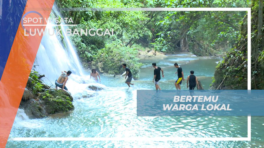 Sensasi Seru Melompat dari Tebing Tinggi di Air Terjun Terjun Salodik, Luwuk Banggai