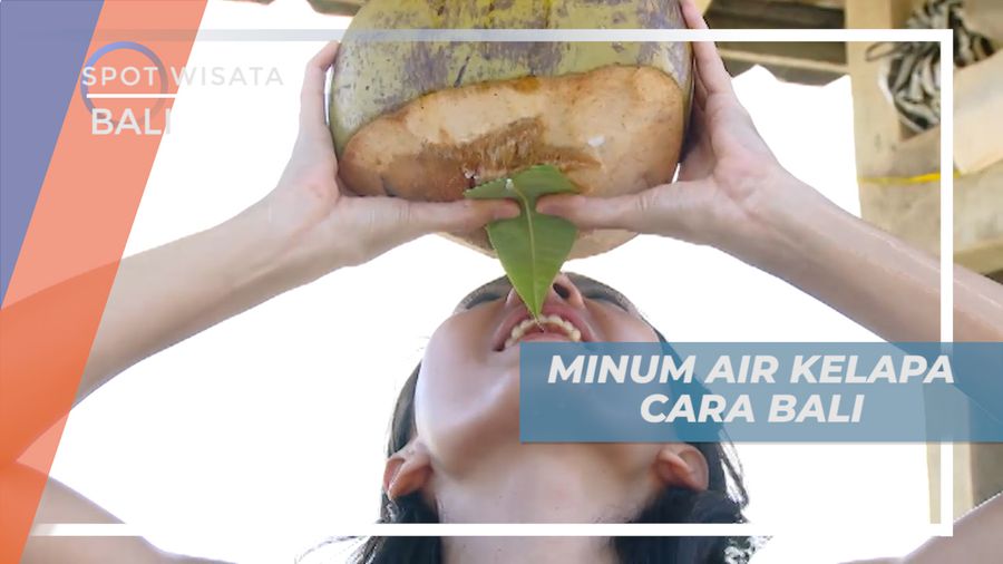 Meneguk Kesegaran Air Kelapa Muda Dengan Cara Khas Pulau Dewata, Bali